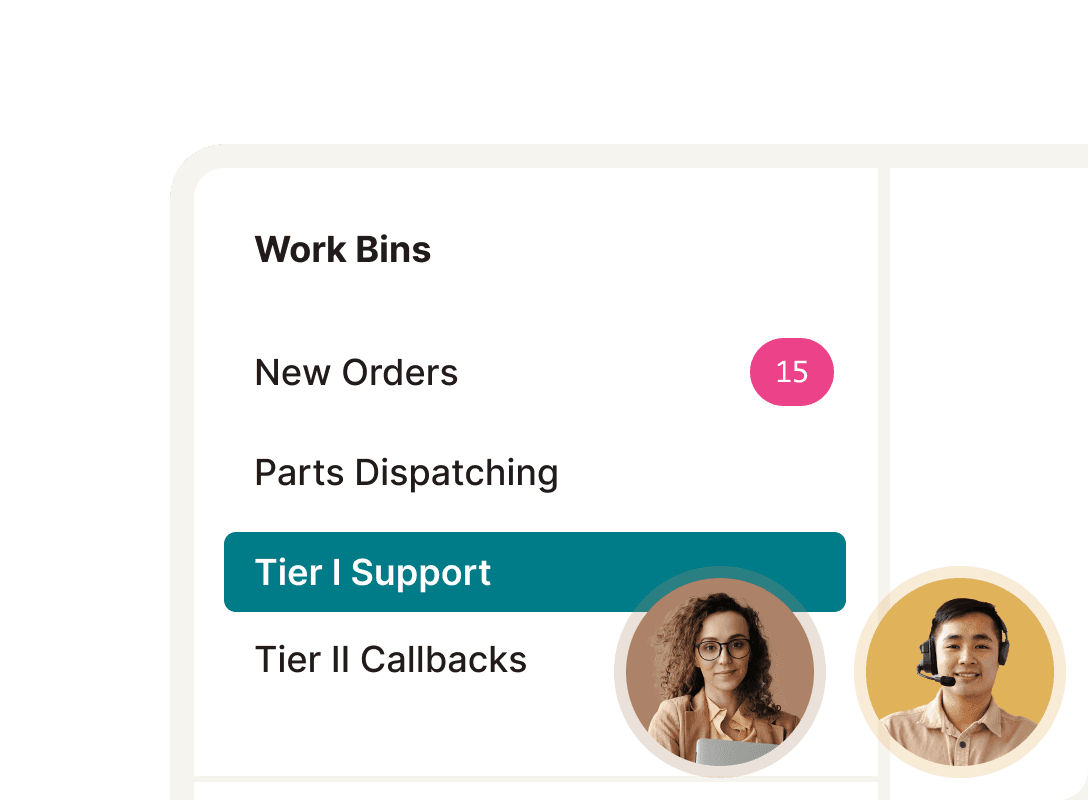 Send an email, initiate a call, or escalate to the next tier with rules-based decisions